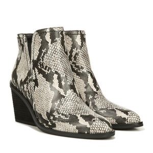Dr.Scholl’s Snake Skin Print Wedge Bootie